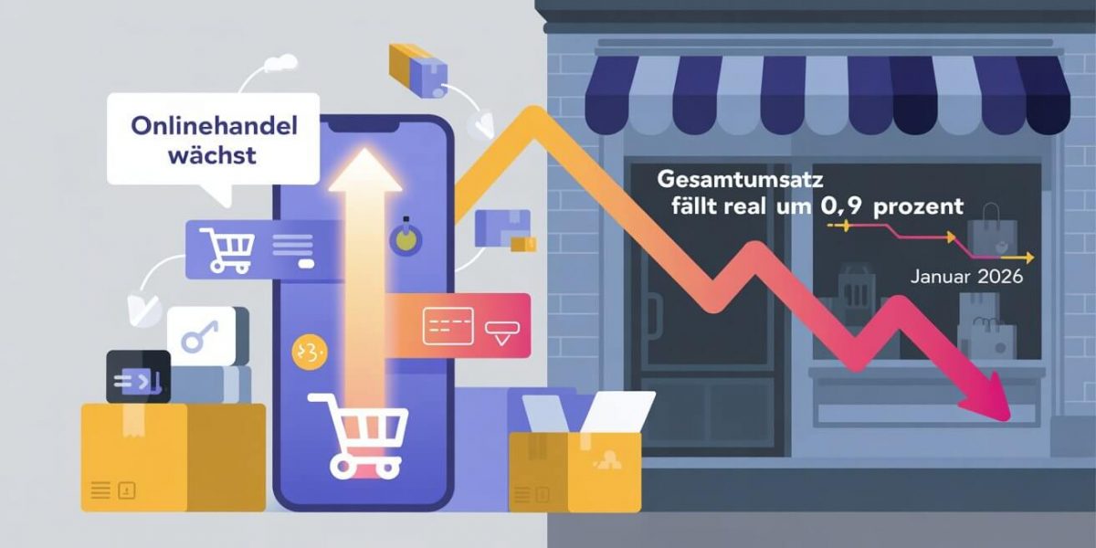 Symbolbild Einzelhandel Onlinehandel Entwicklung